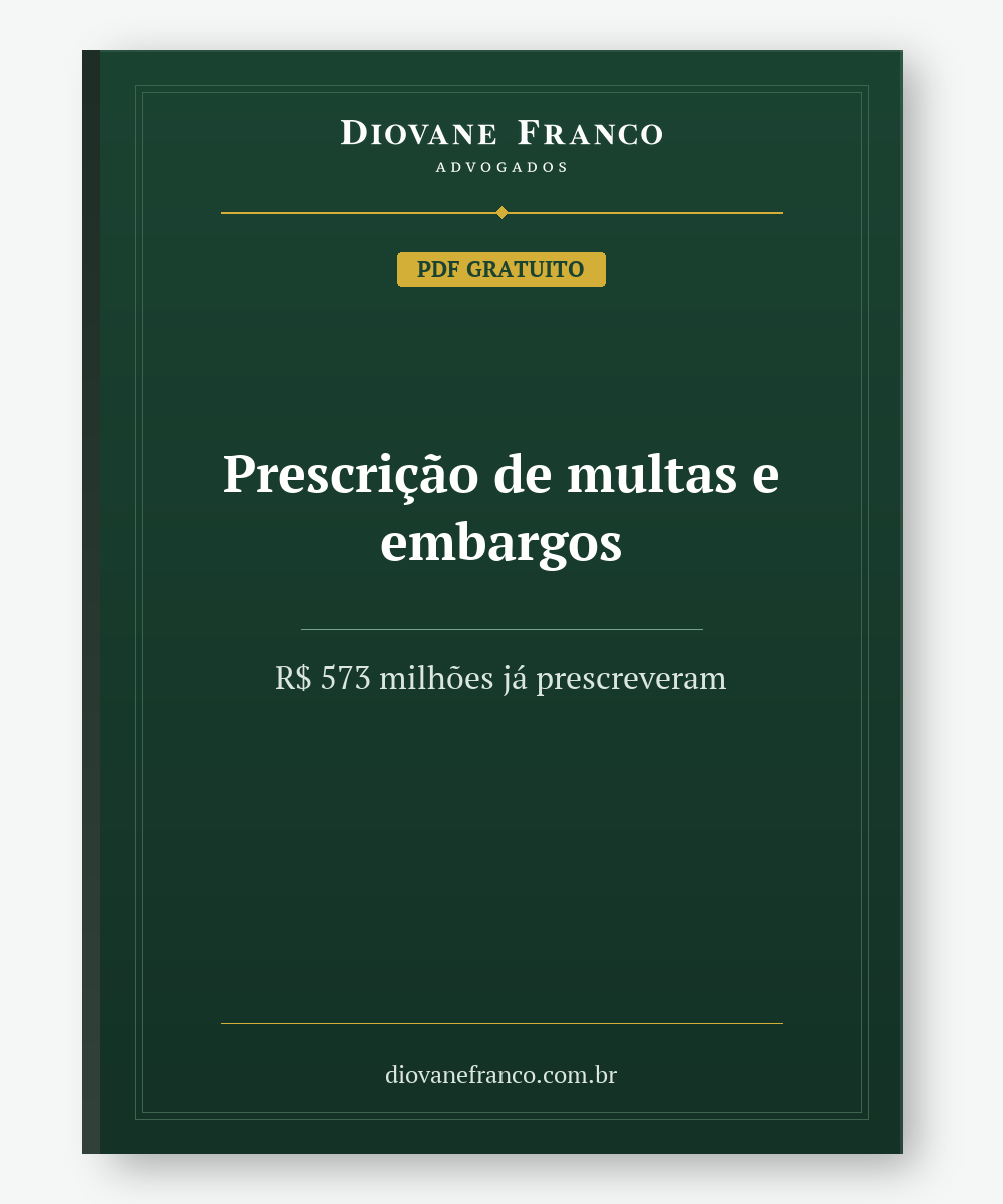 Guia de prescri&ccedil;&atilde;o de multas ambientais
